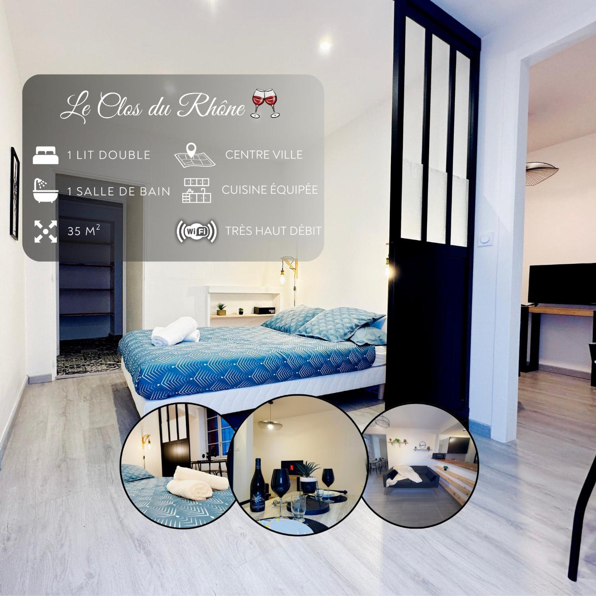 トゥルノン・シュル・ローヌLe Clos Du Rhone - Hypercentre - Wifiアパートメント エクステリア 写真